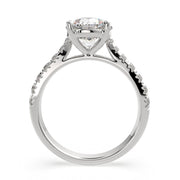 Ginevra Round Cut Tapered Engagement Ring Setting - Nivetta